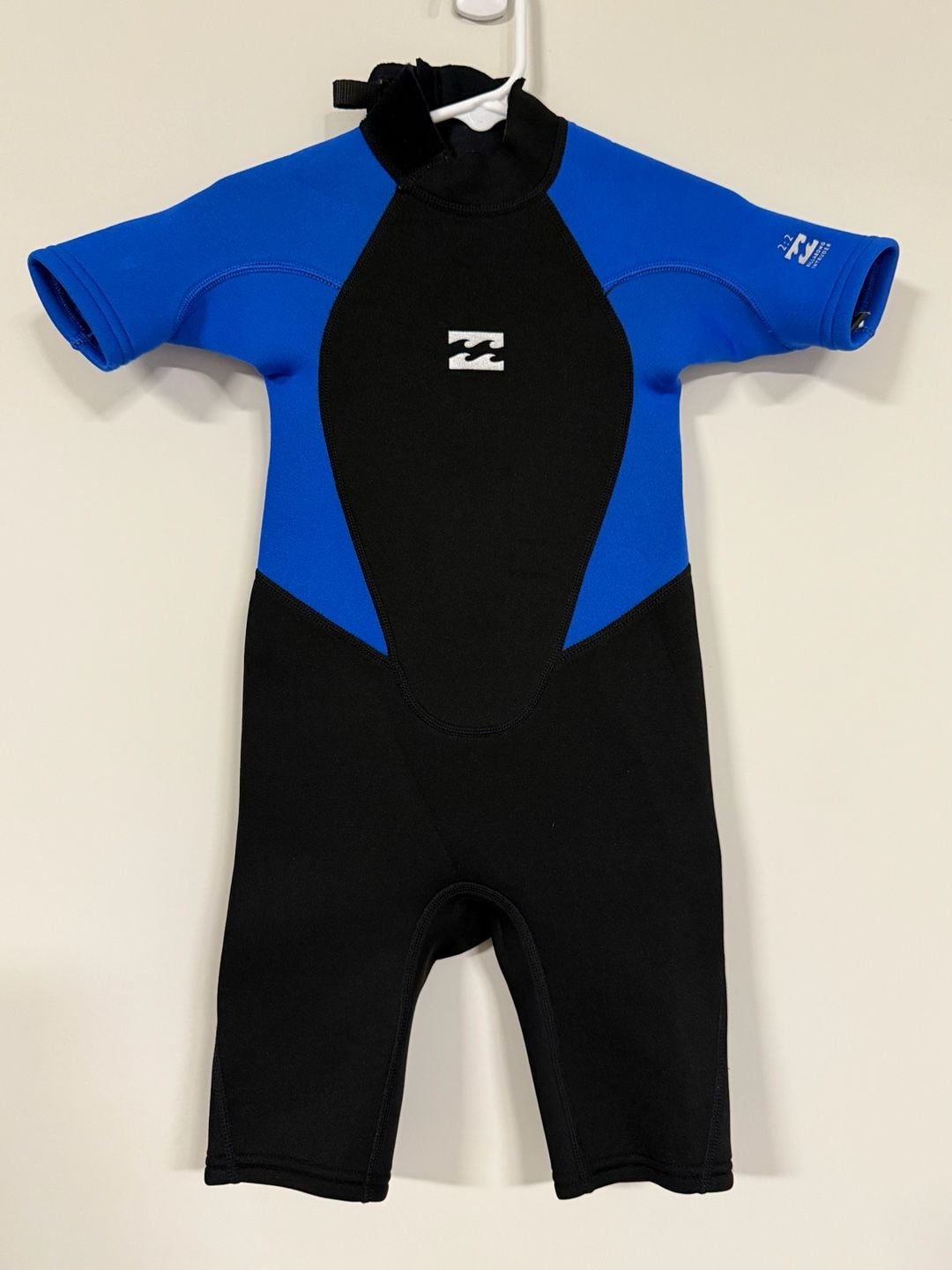 Billabong Boys' 2/2 Intruder Back Zip Short Sleeve Springsuit Wetsuit Blue/Royal